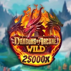 Dragons of Arcane Wild logo by Foxium at Safe Casino