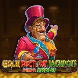 Play the Gold Factory Jackpots Mega Moolah slot by Aurum Signature Studios on Safe Casino