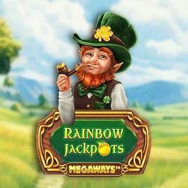 Rainbow Jackpots Megaways logo by Red Tiger Gaming Safe Casino