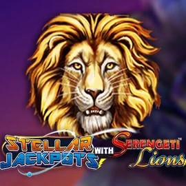 Official Jackpots logo: Stellar Jackpots with Serengeti Lions by Lightning Box Game at Safe Casino